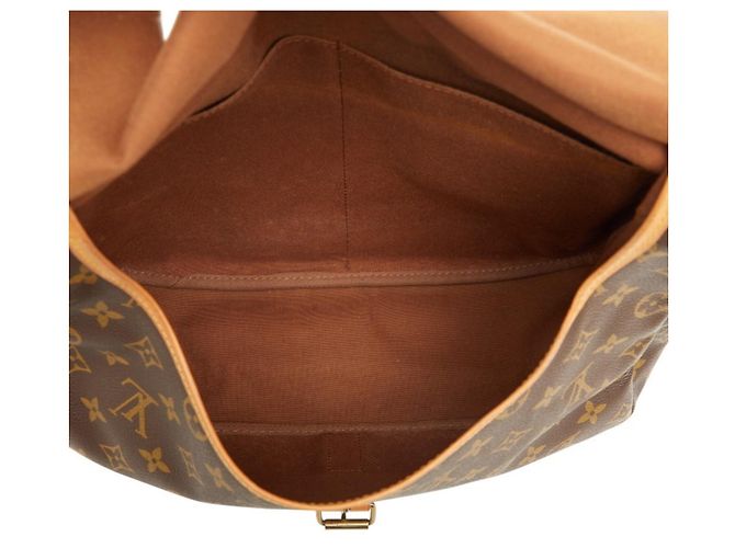 Borsa a tracolla Louis Vuitton Monogram Saumur 35 Marrone - vista 11
