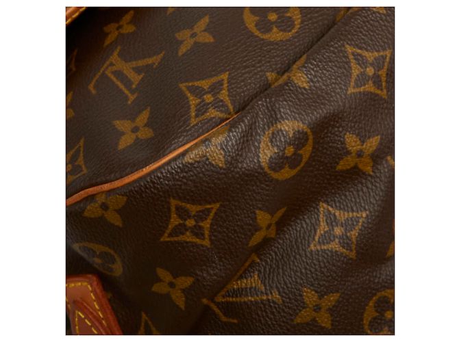 Borsa a tracolla Louis Vuitton Monogram Saumur 35 Marrone - vista 7