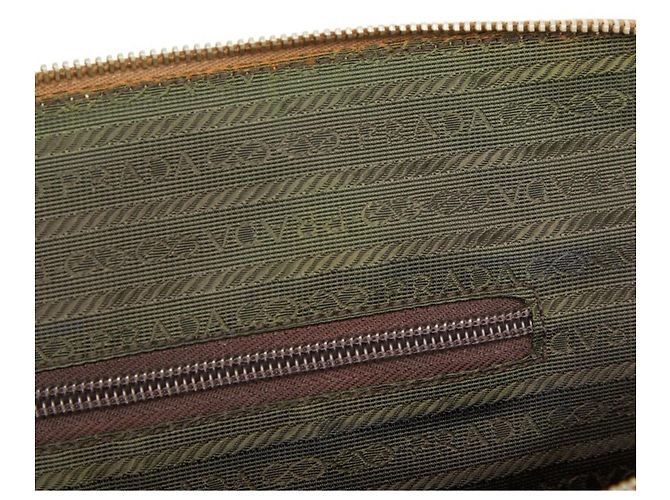 Borsa Boston in pelle gialla Prada Giallo - vista 11