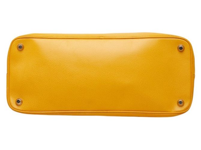Borsa Boston in pelle gialla Prada Giallo - vista 3