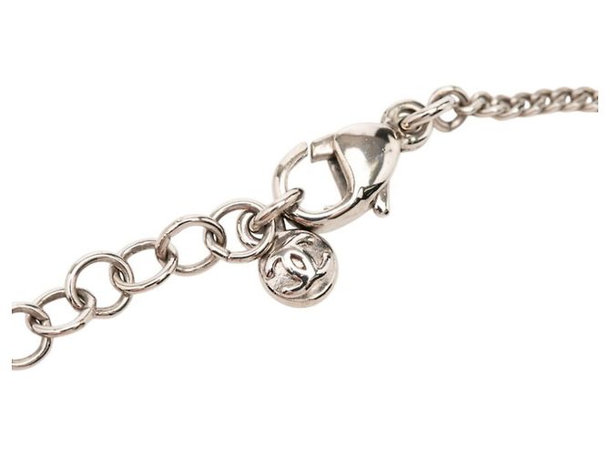 Timeless Collana con pendente a catena con il logo Coco di Chanel Argento - vista 4