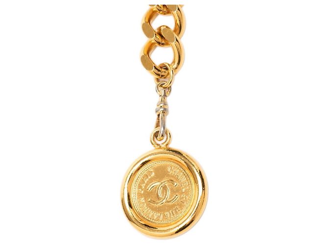 Cinto de corrente Chanel banhado a ouro Dourado - vista 2