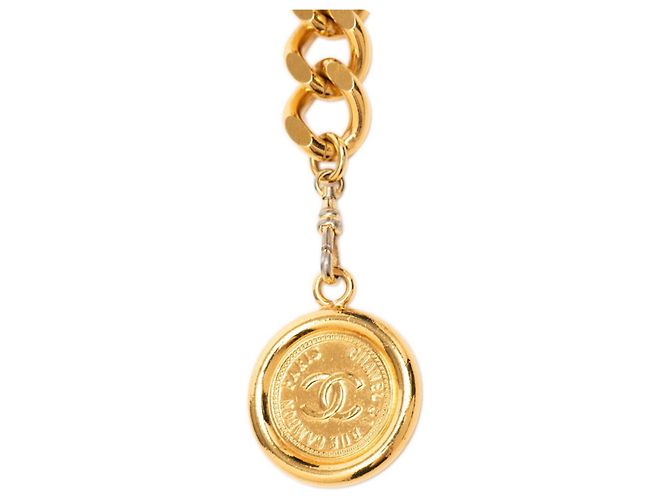 Cinto de corrente Chanel banhado a ouro Dourado - vista 3