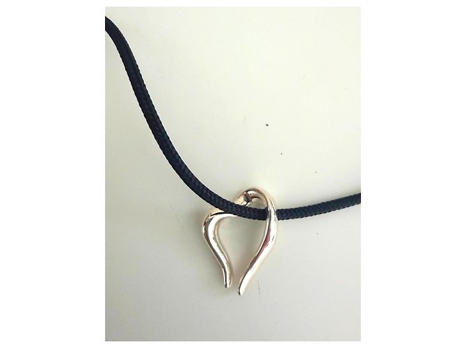 Autre Marque MINAS Darling Heart Collana in Argento 925 e Cordino Nero Multicolore - vista 11