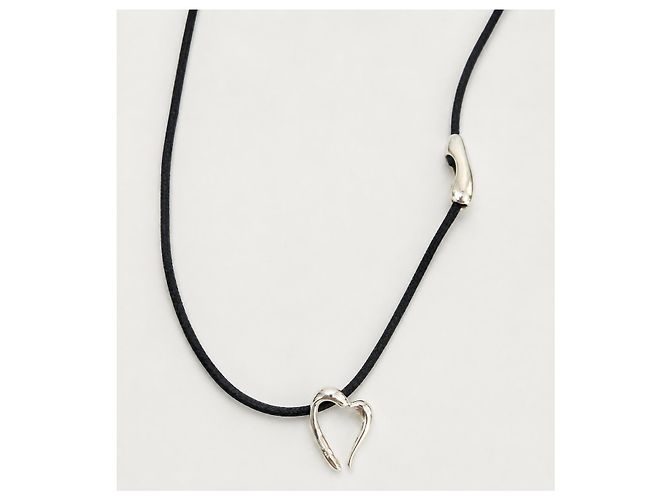 Autre Marque MINAS Darling Heart Collana in Argento 925 e Cordino Nero Multicolore - vista 15