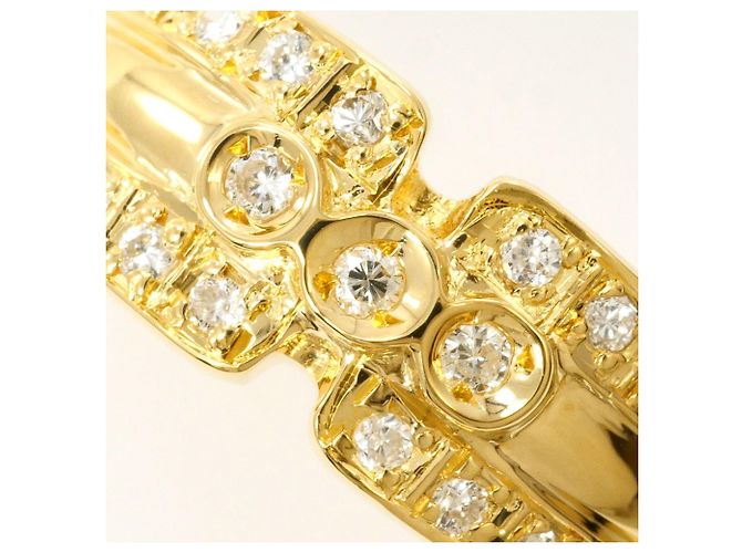 Autre Marque 18K Gelbgold-Ring mit Diamant Golden - Ansicht 2