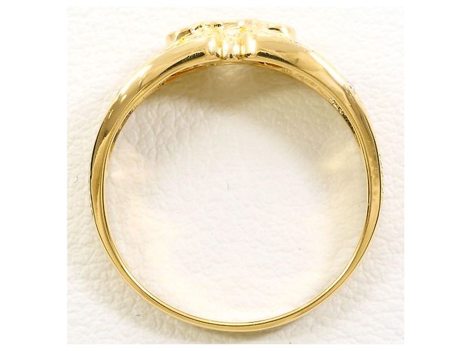 Autre Marque 18K Gelbgold-Ring mit Diamant Golden - Ansicht 3
