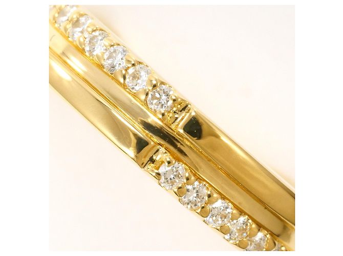 Autre Marque 18K Gelbgold-Ring mit Diamant Golden - Ansicht 2