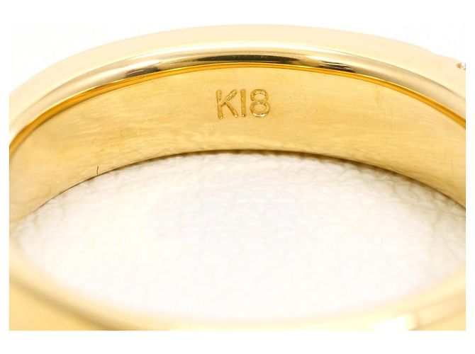 Autre Marque 18K Gelbgold-Ring mit Diamant Golden - Ansicht 5