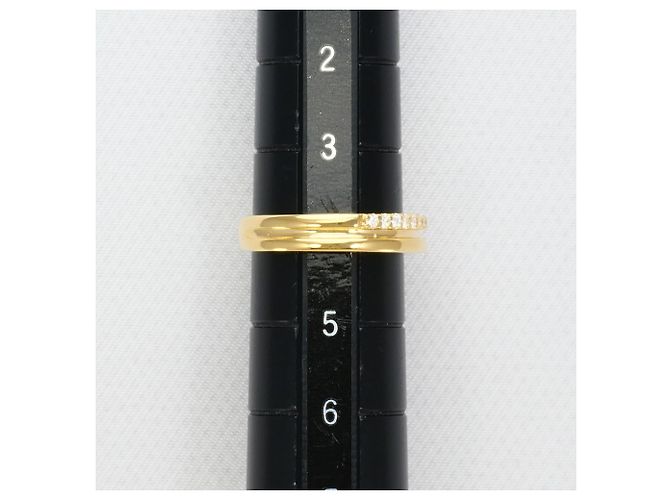 Autre Marque 18K Gelbgold-Ring mit Diamant Golden - Ansicht 8