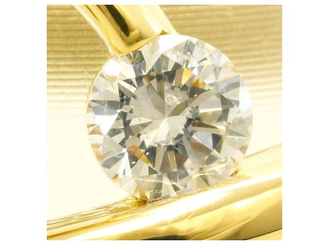 Autre Marque 18K Gelbgold-Ring mit Diamant Golden - Ansicht 2