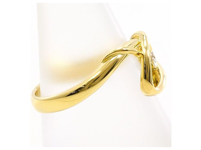 Autre Marque 18K Gelbgold-Ring mit Diamant Golden - Ansicht 3