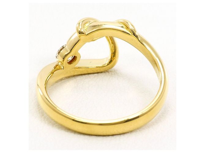 Autre Marque 18K Gelbgold-Ring mit Diamant Golden - Ansicht 4