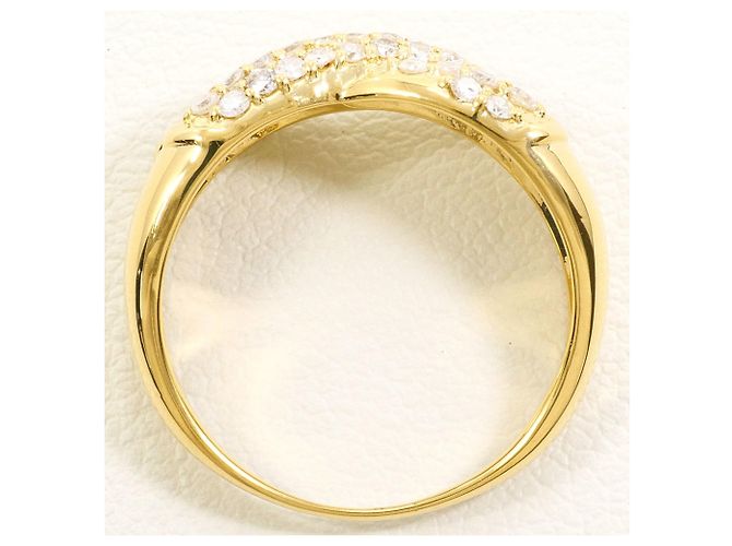 Autre Marque 18K Gelbgold-Ring mit Diamant Golden - Ansicht 3