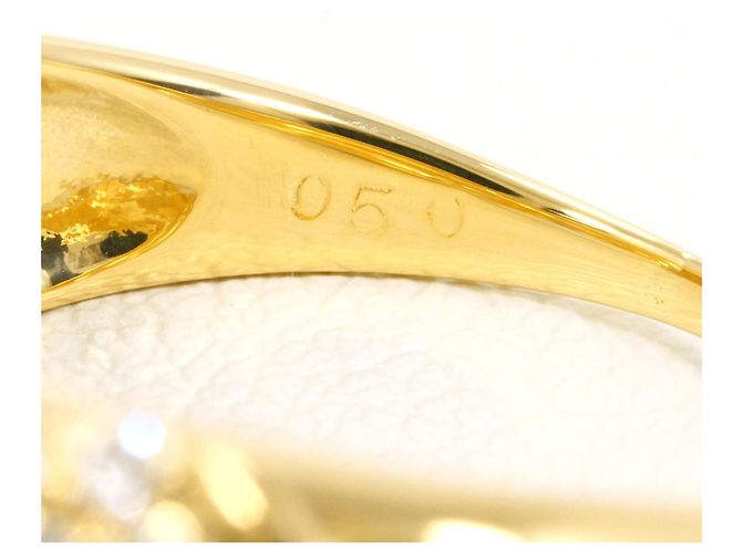 Autre Marque 18K Gelbgold-Ring mit Diamant Golden - Ansicht 5