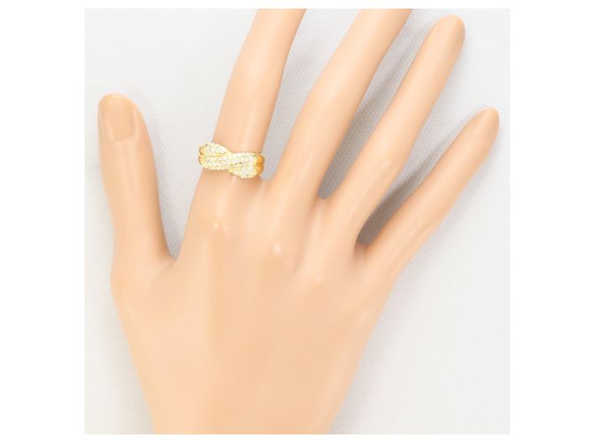 Autre Marque 18K Gelbgold-Ring mit Diamant Golden - Ansicht 7