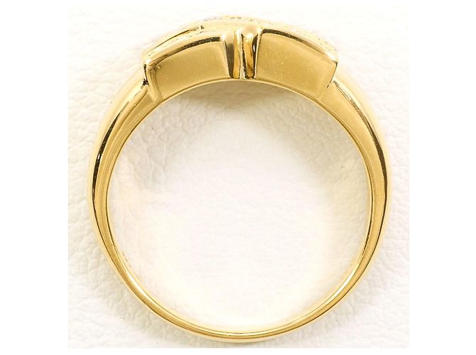 Autre Marque 18K Gelbgold-Ring mit Diamant Golden - Ansicht 3