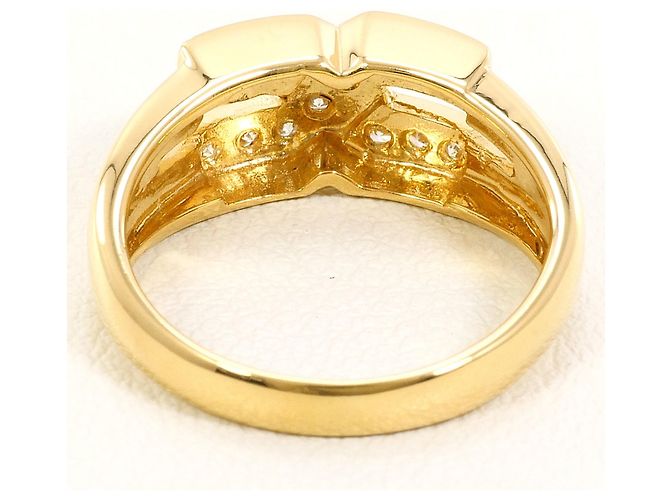 Autre Marque 18K Gelbgold-Ring mit Diamant Golden - Ansicht 4