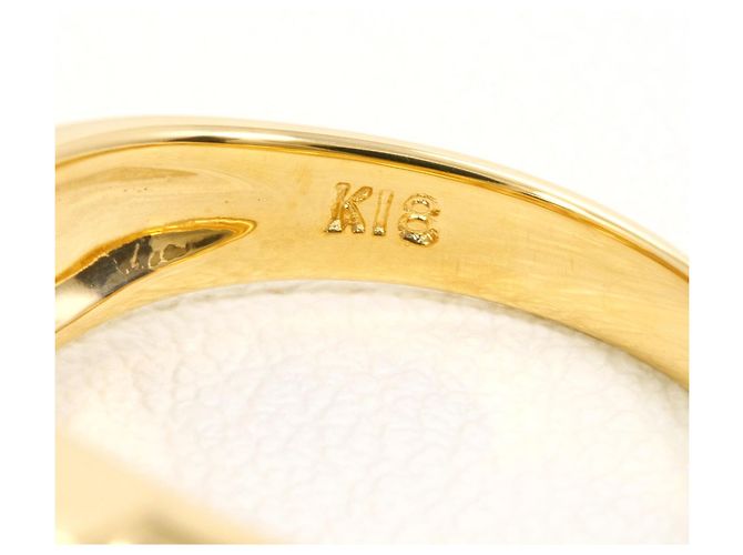 Autre Marque 18K Gelbgold-Ring mit Diamant Golden - Ansicht 5
