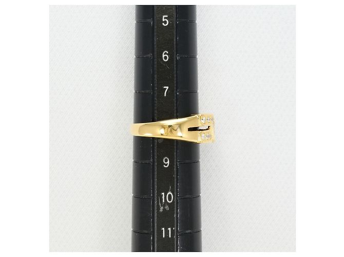 Autre Marque 18K Gelbgold-Ring mit Diamant Golden - Ansicht 8