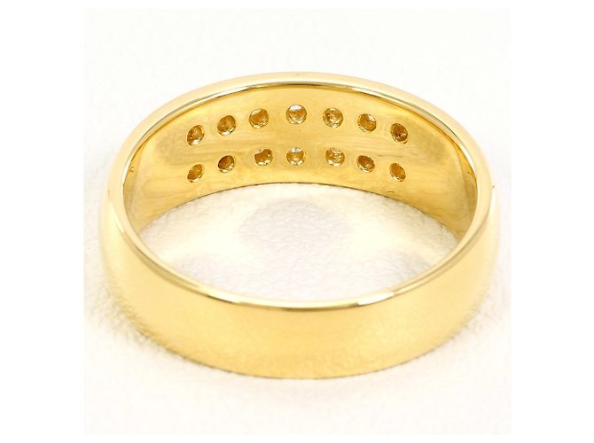 Autre Marque 18K Gelbgold-Ring mit Diamant Golden - Ansicht 4