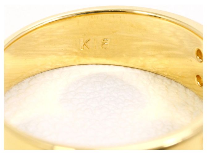 Autre Marque 18K Gelbgold-Ring mit Diamant Golden - Ansicht 5