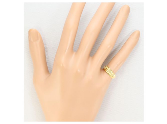Autre Marque 18K Gelbgold-Ring mit Diamant Golden - Ansicht 6