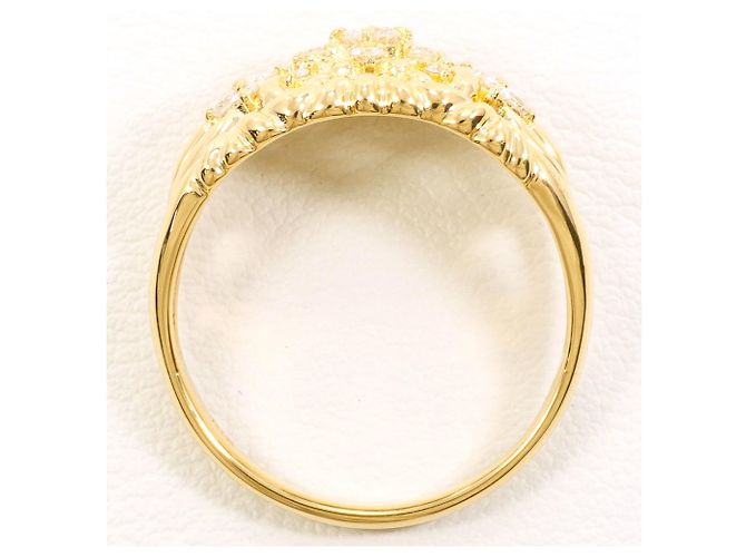 Autre Marque 18K Gelbgold-Ring mit Diamant Golden - Ansicht 3