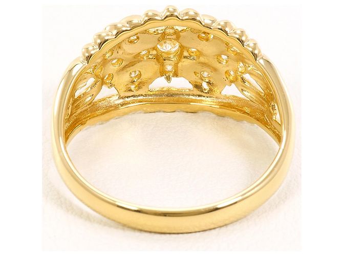 Autre Marque 18K Gelbgold-Ring mit Diamant Golden - Ansicht 4