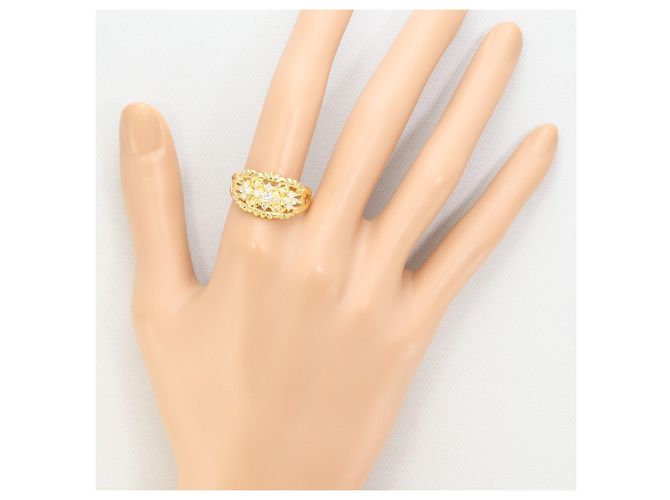 Autre Marque 18K Gelbgold-Ring mit Diamant Golden - Ansicht 7