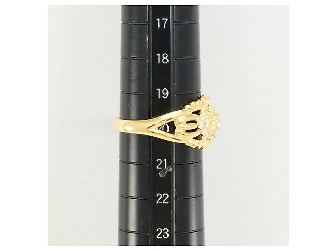 Autre Marque 18K Gelbgold-Ring mit Diamant Golden - Ansicht 8