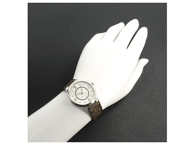 Louis Vuitton Tambour Monogram Q13MJB Damenuhr - Ansicht 4