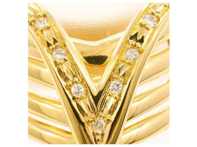 Autre Marque 18K Gelbgold-Ring mit Diamant Golden - Ansicht 2