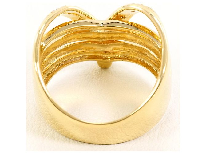 Autre Marque 18K Gelbgold-Ring mit Diamant Golden - Ansicht 4
