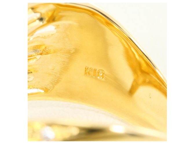 Autre Marque 18K Gelbgold-Ring mit Diamant Golden - Ansicht 5