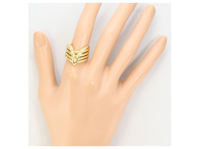 Autre Marque 18K Gelbgold-Ring mit Diamant Golden - Ansicht 6