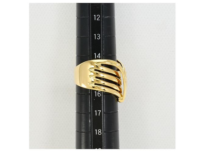 Autre Marque 18K Gelbgold-Ring mit Diamant Golden - Ansicht 7