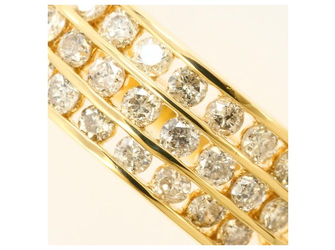 Autre Marque 18K Gelbgold-Ring mit Diamant Golden - Ansicht 2