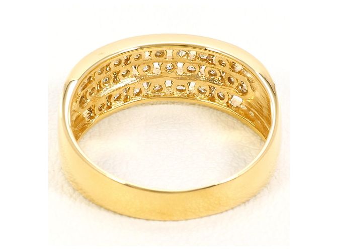 Autre Marque 18K Gelbgold-Ring mit Diamant Golden - Ansicht 4