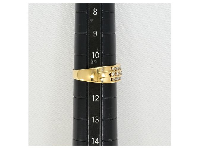 Autre Marque 18K Gelbgold-Ring mit Diamant Golden - Ansicht 8