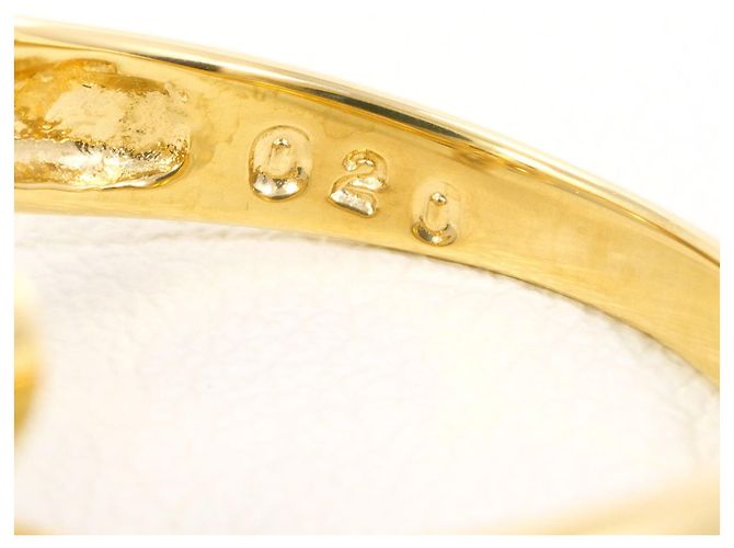 Autre Marque 18K Gelbgold-Ring mit braunem Diamanten Golden - Ansicht 6
