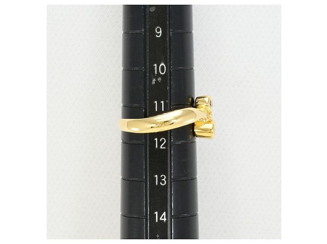 Autre Marque 18K Gelbgold-Ring mit braunem Diamanten Golden - Ansicht 8