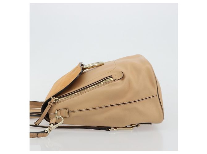 Chloé Chloe Faye Suede with Applique Mini Beige - vista 5