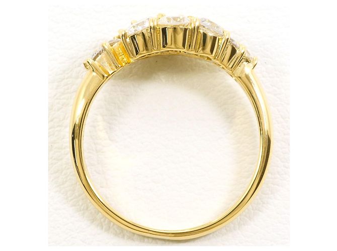 Autre Marque 18K Gelbgold-Ring mit Diamant Golden - Ansicht 3