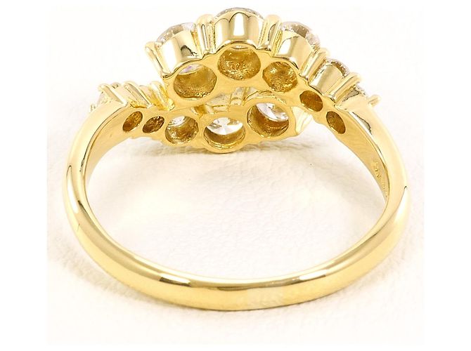 Autre Marque 18K Gelbgold-Ring mit Diamant Golden - Ansicht 4