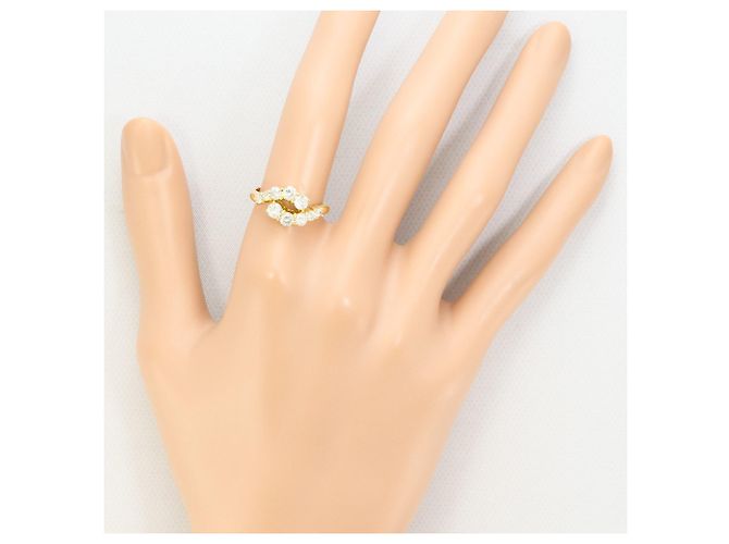 Autre Marque 18K Gelbgold-Ring mit Diamant Golden - Ansicht 7