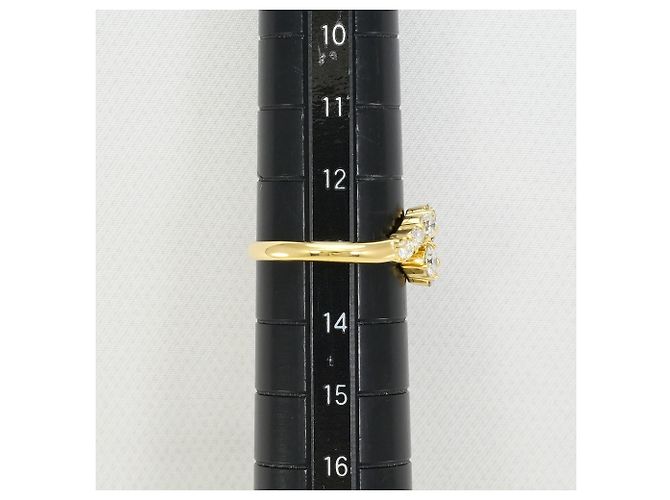 Autre Marque 18K Gelbgold-Ring mit Diamant Golden - Ansicht 8
