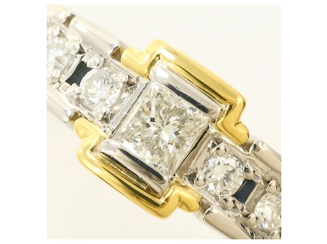 Autre Marque Elegante fede in platino e oro giallo D'oro - vista 2