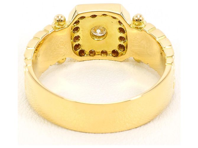 Autre Marque 18K Gelbgold-Ring mit Diamant Golden - Ansicht 4