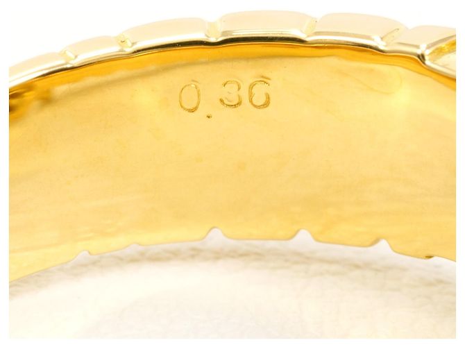 Autre Marque 18K Gelbgold-Ring mit Diamant Golden - Ansicht 5